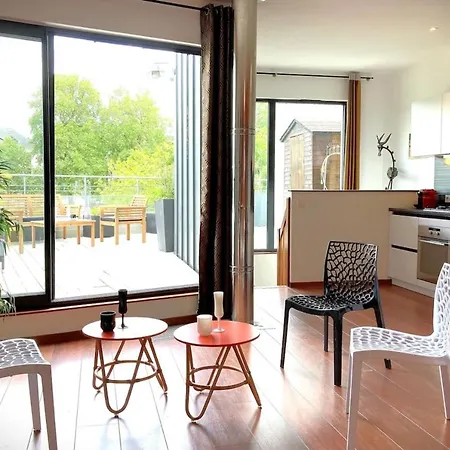 Casa de Férias Le Venitienexceptionnel Loft-rooftop Vue Erdre *